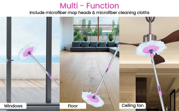 AM3630 Cammy Spin Mop Floor Cleaning With Handle Stick Rod Set 1 Pcs