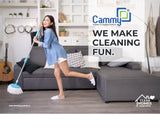 AM3628 Cammy SS Flora Floor Cleaning Mop with Bucket and Microfiber Refill