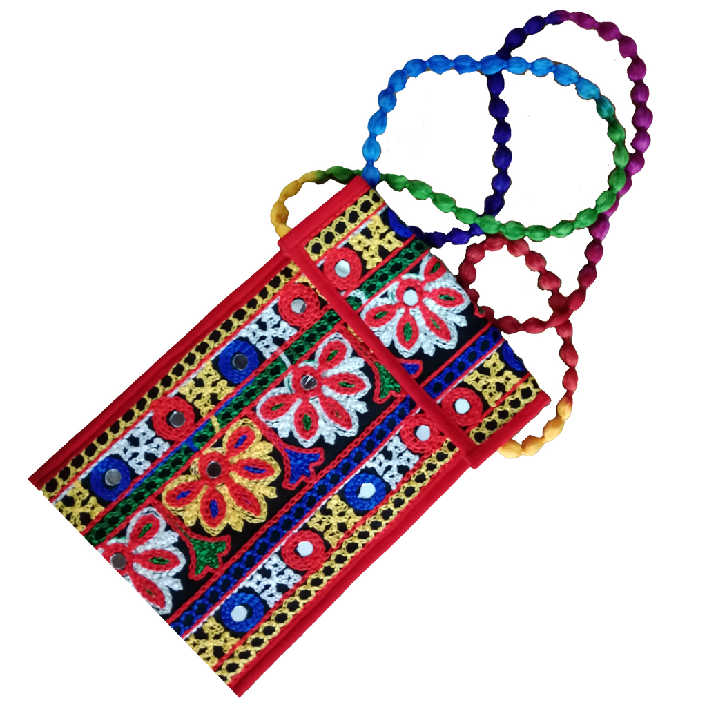 3894 Traditional mobile purse Handicraft Hand Stitched Indian Rajasth Amd Deodap