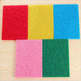 3475 Cleaning Scrub Pad for Kitchen, Dishes, Bathroom, Car Wash, One Scouring Scrubbing One Absorbent Side, Abrasive Scrubber Dish Pads - Pack of 10