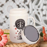 AM5352 Ceramic Coffee Tea Mug with Lid- Multidesign