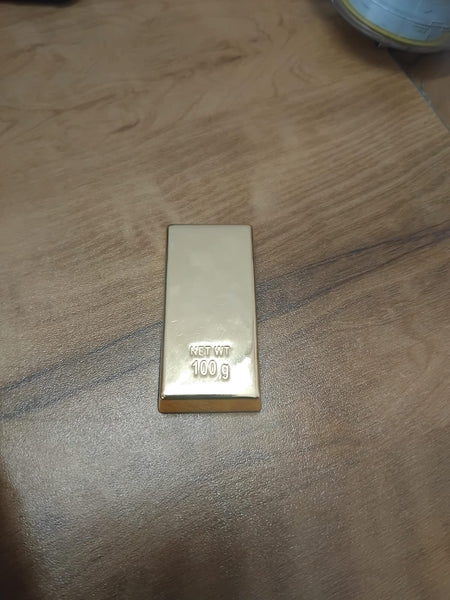 AM3625 100gm Gold Bar Paper Weight for Office Table