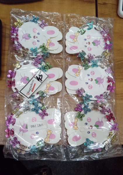 AM1034 10 Pcs Mini Hair Clips for Girls