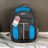 AM0572 TOMATO Blue And Black Premium Casual Backpack Bag For Boys Girls