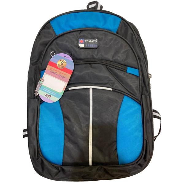 AM0572 TOMATO Blue And Black Premium Casual Backpack Bag For Boys Girls