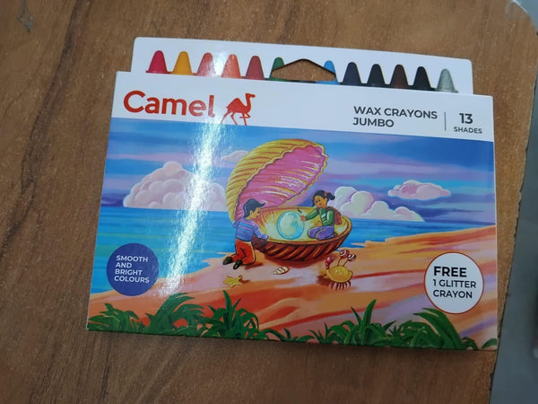 AM3313 Camel Wax Crayons Jumbo 13 Shades