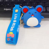 AM5645 3D Cartoon Characters Silicone Keychain- Multidesign