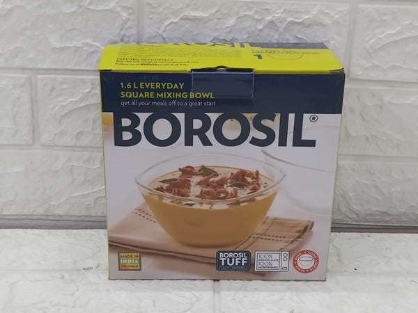 AM3690 Borosil 1.6L Serving & Mixing Square Bowl (BGFGBBWL0003)