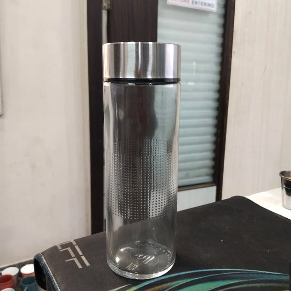 AM0309 Glass Water Bottle with Leak-Proof Airtight Double Layer 500ml
