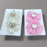 AM5013 Pearl Hair Bows Hair Clips for Toddler Girls