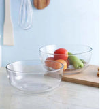 AM3735 Langxu 2200ml Glass Mixing Bowl Microwave Safe Set of 2 (LXW112)