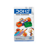 3593 Doms Pencil Sharpener Regular for Smooth & Breakless Sharpening , Playful Body Colors , Pack of 1 Pieces