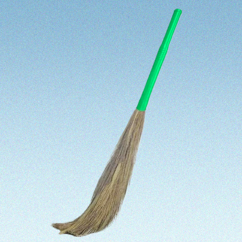 AM2482 Good Home Chamo Grass Broom Stick Phool Bahari Jhadoon 1 Pcs