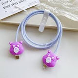 AM3665 4in1 Spiral Cable Protector case with Cute Cartoon