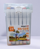 AM2463 Plastic Bitoon Twin Brush Marker BT987 Paint Markers Easy 24pcs Multicolours