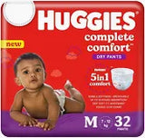 AM0997 Huggies Dry Pants Complete Comfort Medium (7 - 12 kg) Pack Of 32 (M)