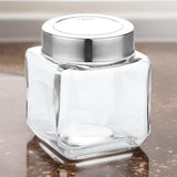 3524 Yera X-Series Square jar with see through cap, 2 Piece Set (KSM600)LOOSE