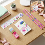 A06764 6-in-1 Student Stationery Combo Kit with Pencils, Ruler and Pouch for Kids (1 Set)