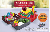 3645 SCARLET 3 PCS TRAY SET DLX