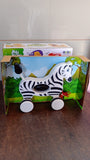 19017 Zebra Pull Along Toy Baby Early Walking Pull Toy Rope Toy for Babies Walking Toy