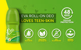 AM0682 Eva Soft Underarm Roll on Deodorant 25ml | With Tahiti Monoi Oil and Aloe Extracts | Alcohol and Aluminium Free | 48 H Protection from Odour | Keeps Underarms Soft & Smooth | Skin Friendly | For