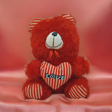 AM3490 Teddy Bear with Red Heart for Stuffed Animal Plush 13inch 220gm