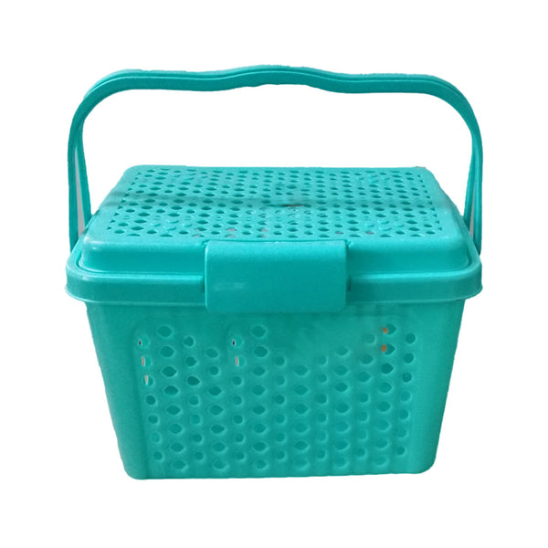 3474 Big Size Multipurpose Fruit Vegetable & Picnic Basket (Multicolor)