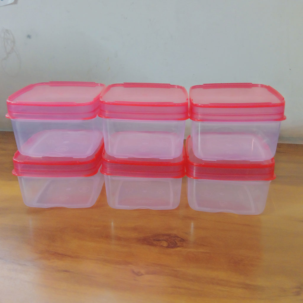 3424 6Pcs Small Cubic Box For Masala And Dry Fruit Container – Amd-Deodap