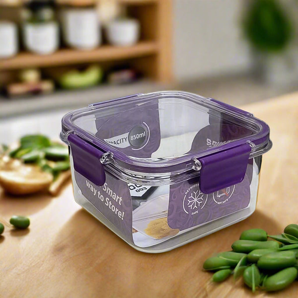 AM5534 Square Lock 003 Lunchbox - 850ml (1PCS BOX)