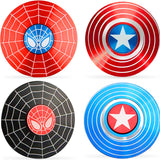 AM5866 Multi-design Marvel Shield Metal Spinner (Pack of 1)