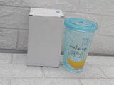 AM3760 Reusable Tea Coffee Tumbler with Lid Double Wall Without Straw 1 Pc