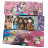 AM0454 Magnetic Pencil Case with Sharpener – Space Themed Luxury Pencil Box for Kids, Pencil Case – Stationary Organizer Pencil Box for Kids, Birthday Return Gift for Kids