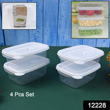 12228 Food Storage Containers-Microwave (4 Pc/400ml)