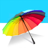 AM5792 Colorful Rainbow Umbrella (Jumbo) For Sun and Rain Protection