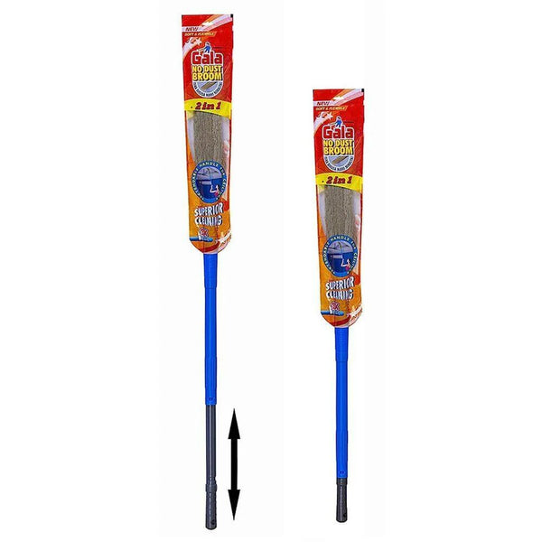 AM2494 Gala No Dust Broom 2 in 1 with Extendable Long Handle broom stick 1 Piece