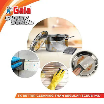 AM2503 Gala Super Scrub Pad Long-lasting product durability 3 times better than regular scrub pad 1 Pcs