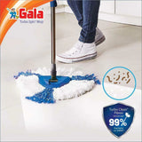 AM2498 Gala Turbo Spin Mop Floor Cleaning Mop stick big wheel with 2 Refills