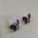 AM5769 Sliver Plated Butterfly Stud Earrings
