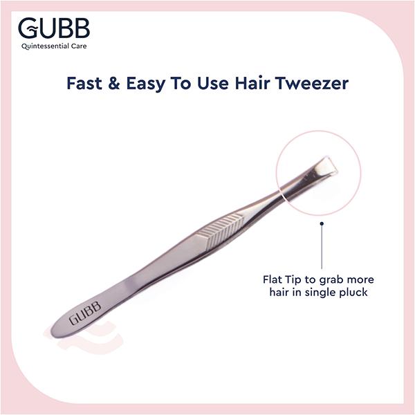 AM2057 Gubb Flat Tip Tweezer For Precise Usage Stainless Steel