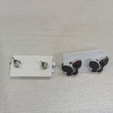 AM5769 Sliver Plated Butterfly Stud Earrings