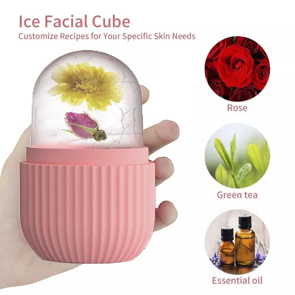 Ice Roller for Face Massager Reusable Face Roller Box