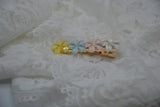 AM1250 Metal ColorfulPearl tone Floral Alegator Claw Clips