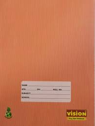 AM0347 Vision Single Line 172 PAGES A5 Notebook Single Line 172 Pages  (Brown, Pack of