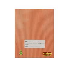 AM0347 Vision Single Line 172 PAGES A5 Notebook Single Line 172 Pages  (Brown, Pack of