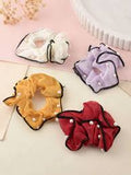 AM1197 Stone Scrunchies Silvermerc Designs Set Of 1 Pearl Hair Scrunchies Multicolour Pack Of 1