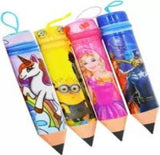 3185 Pencil Shaped Stationery Case Pouch - Multi Design