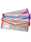 AM2149 Cheque Silai Button Bag 1Pcs Clear Bag Folder Button Document Bag