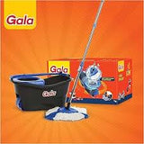 AM2498 Gala Turbo Spin Mop Floor Cleaning Mop stick big wheel with 2 Refills