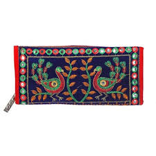 AM2253 Traditional Clutch Purse Wallet 5 Pocket Multicolor 8Inch