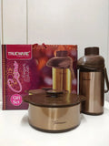 AM2407 Trueware Cosmo Gift Set Insulated Stainless Steel Flask Hot and cold Casserole And Crux Airpot 1800ml 1500ml